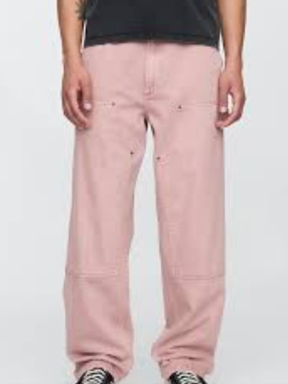Gap‎ UltraSoft Baggy Carpenter Jeans Antique Pink Size 33x32 NWT